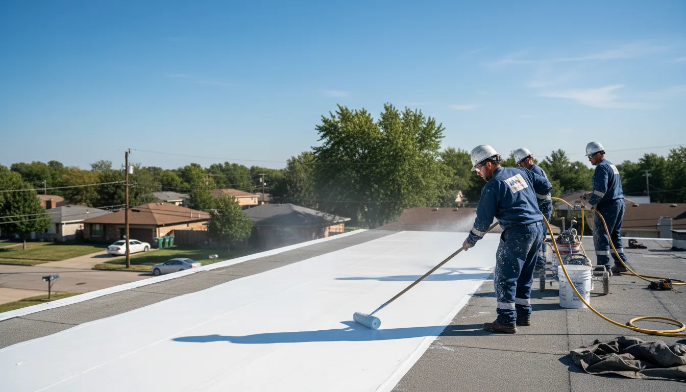 Commercial roof coating in Aguila, AZ near me